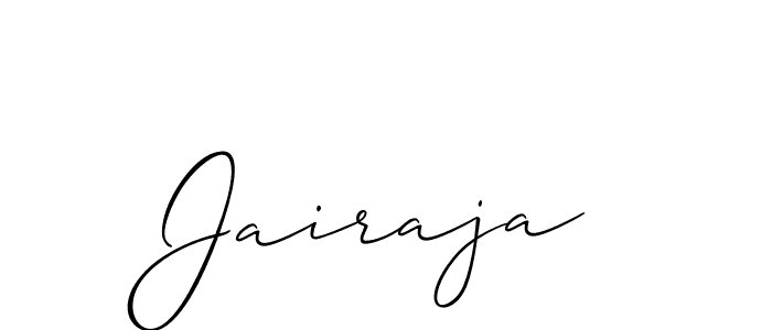 Jairaja stylish signature style. Best Handwritten Sign (Allison_Script) for my name. Handwritten Signature Collection Ideas for my name Jairaja. Jairaja signature style 2 images and pictures png