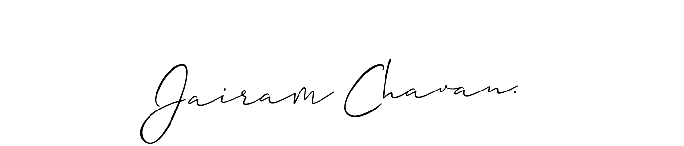 How to make Jairam Chavan. signature? Allison_Script is a professional autograph style. Create handwritten signature for Jairam Chavan. name. Jairam Chavan. signature style 2 images and pictures png