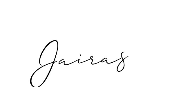 It looks lik you need a new signature style for name Jairas. Design unique handwritten (Allison_Script) signature with our free signature maker in just a few clicks. Jairas signature style 2 images and pictures png