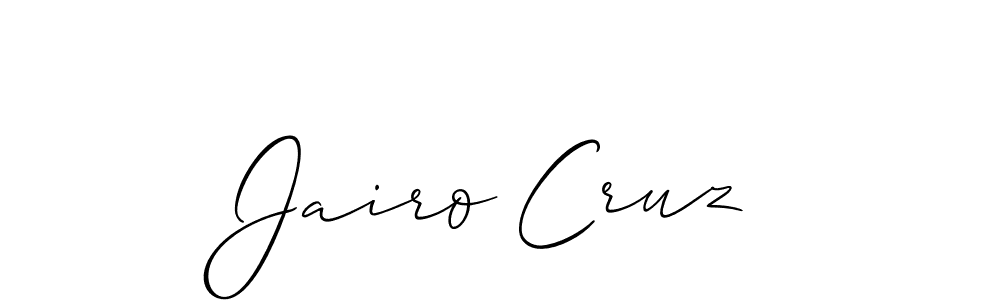 if you are searching for the best signature style for your name Jairo Cruz. so please give up your signature search. here we have designed multiple signature styles  using Allison_Script. Jairo Cruz signature style 2 images and pictures png