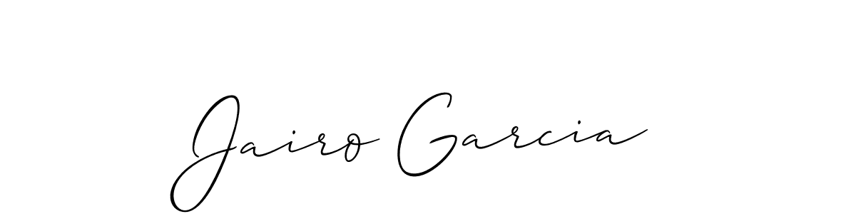Make a short Jairo Garcia signature style. Manage your documents anywhere anytime using Allison_Script. Create and add eSignatures, submit forms, share and send files easily. Jairo Garcia signature style 2 images and pictures png