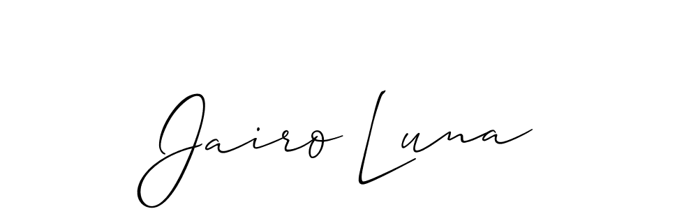 The best way (Allison_Script) to make a short signature is to pick only two or three words in your name. The name Jairo Luna include a total of six letters. For converting this name. Jairo Luna signature style 2 images and pictures png