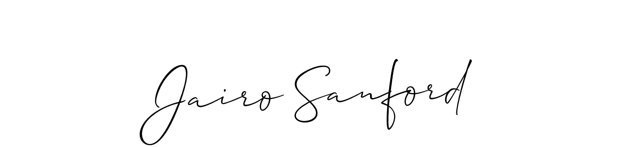 Jairo Sanford stylish signature style. Best Handwritten Sign (Allison_Script) for my name. Handwritten Signature Collection Ideas for my name Jairo Sanford. Jairo Sanford signature style 2 images and pictures png