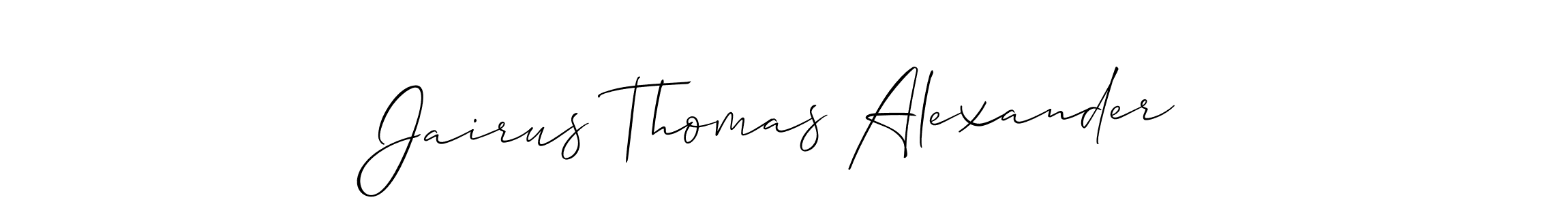 Design your own signature with our free online signature maker. With this signature software, you can create a handwritten (Allison_Script) signature for name Jairus Thomas Alexander. Jairus Thomas Alexander signature style 2 images and pictures png
