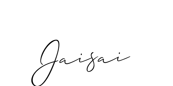 How to Draw Jaisai signature style? Allison_Script is a latest design signature styles for name Jaisai. Jaisai signature style 2 images and pictures png