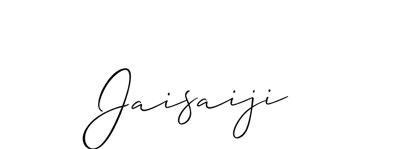 The best way (Allison_Script) to make a short signature is to pick only two or three words in your name. The name Jaisaiji include a total of six letters. For converting this name. Jaisaiji signature style 2 images and pictures png