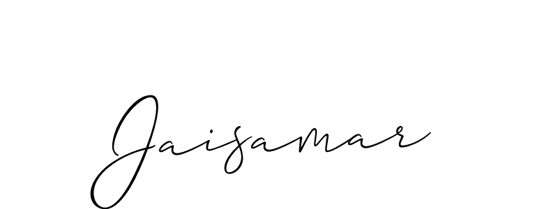 Also we have Jaisamar name is the best signature style. Create professional handwritten signature collection using Allison_Script autograph style. Jaisamar signature style 2 images and pictures png