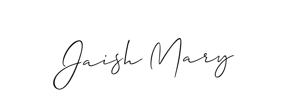 You should practise on your own different ways (Allison_Script) to write your name (Jaish Mary) in signature. don't let someone else do it for you. Jaish Mary signature style 2 images and pictures png