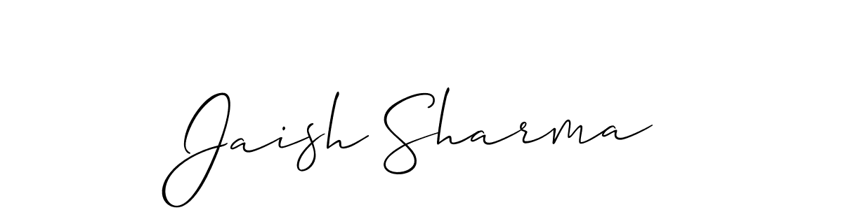 Also You can easily find your signature by using the search form. We will create Jaish Sharma name handwritten signature images for you free of cost using Allison_Script sign style. Jaish Sharma signature style 2 images and pictures png