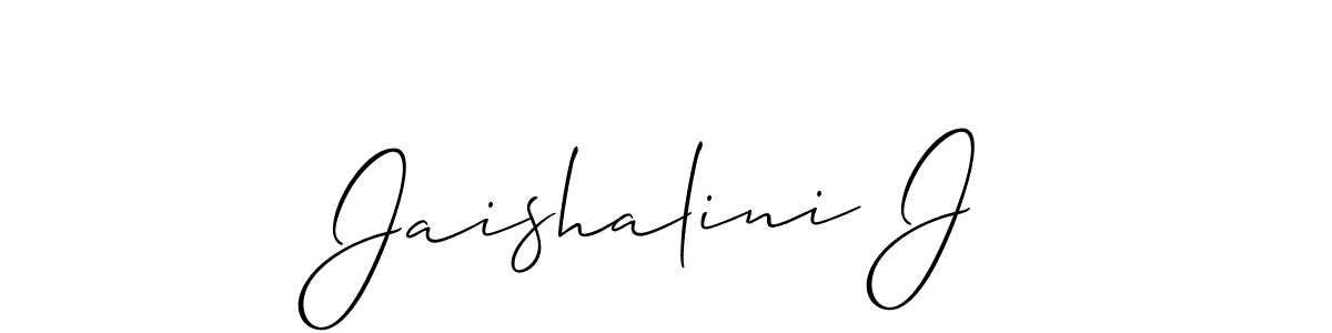 How to Draw Jaishalini J signature style? Allison_Script is a latest design signature styles for name Jaishalini J. Jaishalini J signature style 2 images and pictures png