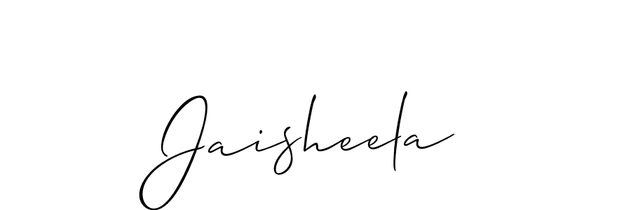How to make Jaisheela signature? Allison_Script is a professional autograph style. Create handwritten signature for Jaisheela name. Jaisheela signature style 2 images and pictures png
