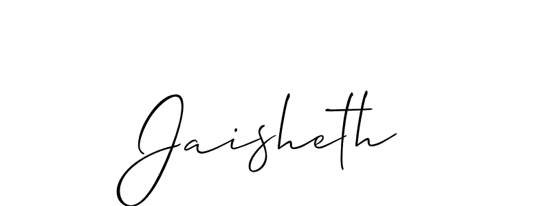 How to make Jaisheth name signature. Use Allison_Script style for creating short signs online. This is the latest handwritten sign. Jaisheth signature style 2 images and pictures png