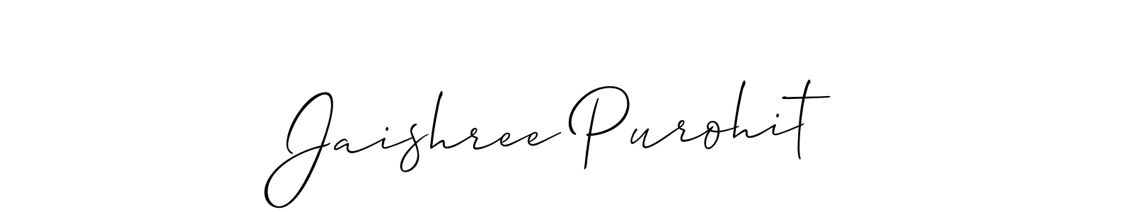 Once you've used our free online signature maker to create your best signature Allison_Script style, it's time to enjoy all of the benefits that Jaishree Purohit name signing documents. Jaishree Purohit signature style 2 images and pictures png