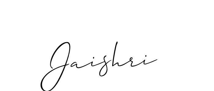 Allison_Script is a professional signature style that is perfect for those who want to add a touch of class to their signature. It is also a great choice for those who want to make their signature more unique. Get Jaishri name to fancy signature for free. Jaishri signature style 2 images and pictures png