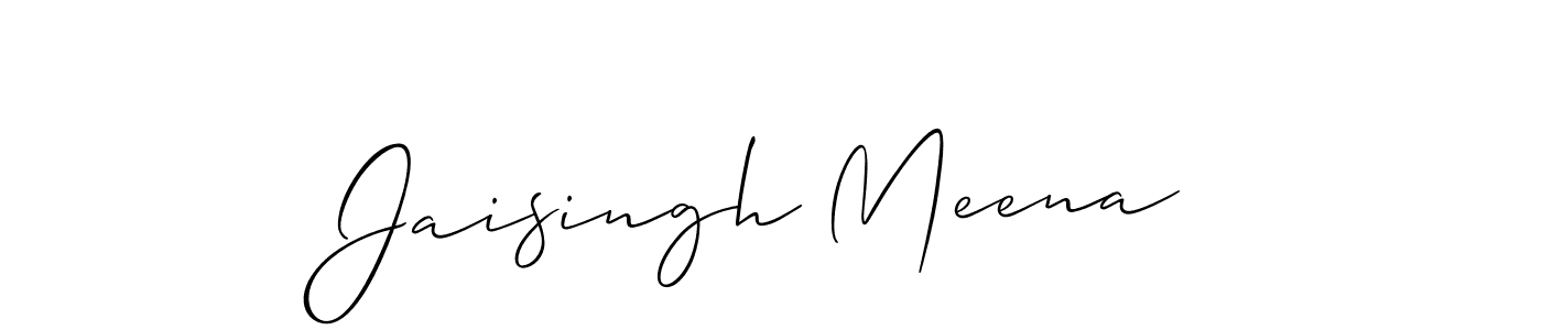 You should practise on your own different ways (Allison_Script) to write your name (Jaisingh Meena) in signature. don't let someone else do it for you. Jaisingh Meena signature style 2 images and pictures png