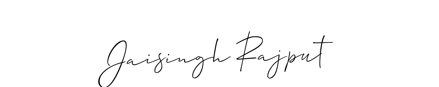 Use a signature maker to create a handwritten signature online. With this signature software, you can design (Allison_Script) your own signature for name Jaisingh Rajput. Jaisingh Rajput signature style 2 images and pictures png