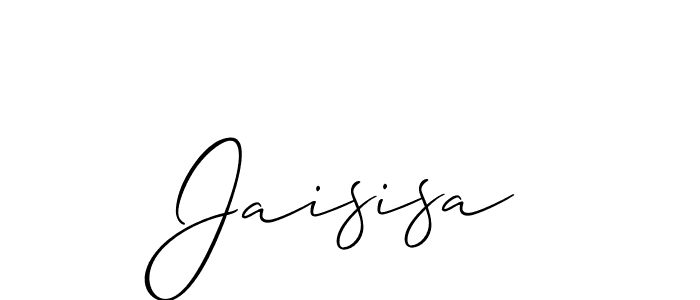 Also we have Jaisisa name is the best signature style. Create professional handwritten signature collection using Allison_Script autograph style. Jaisisa signature style 2 images and pictures png
