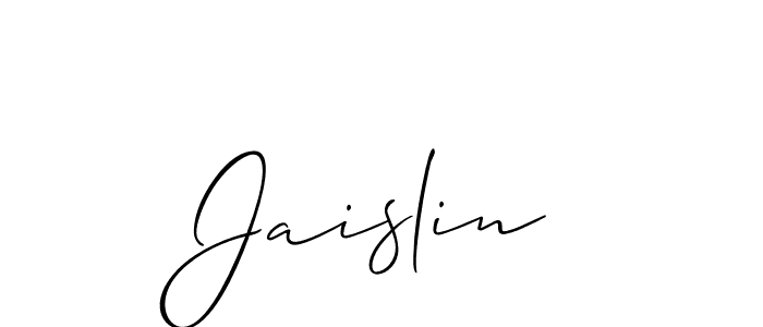 Make a beautiful signature design for name Jaislin. Use this online signature maker to create a handwritten signature for free. Jaislin signature style 2 images and pictures png