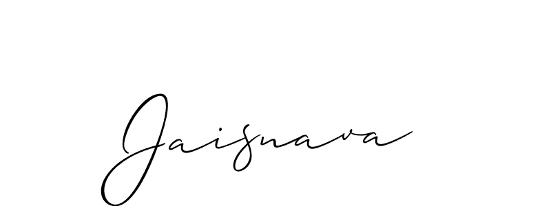 It looks lik you need a new signature style for name Jaisnava. Design unique handwritten (Allison_Script) signature with our free signature maker in just a few clicks. Jaisnava signature style 2 images and pictures png