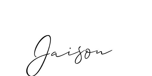 Make a beautiful signature design for name Jaison. With this signature (Allison_Script) style, you can create a handwritten signature for free. Jaison signature style 2 images and pictures png