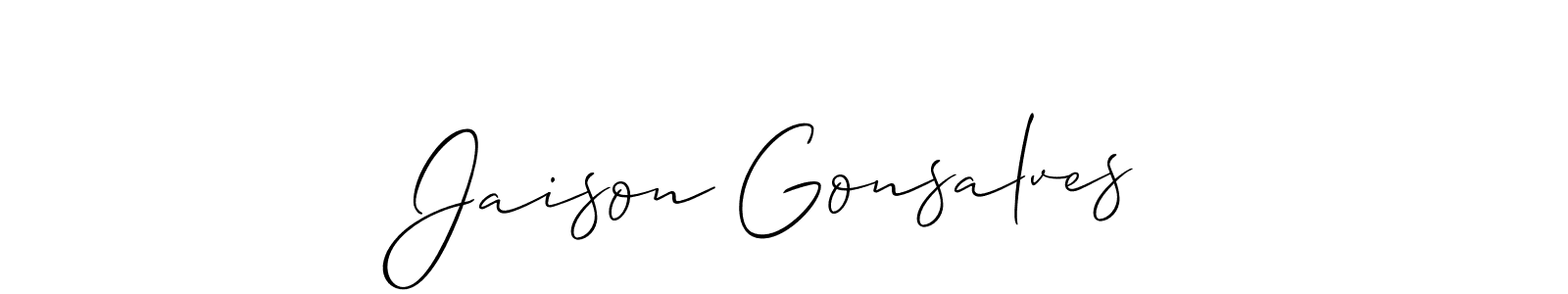 Make a beautiful signature design for name Jaison Gonsalves. Use this online signature maker to create a handwritten signature for free. Jaison Gonsalves signature style 2 images and pictures png