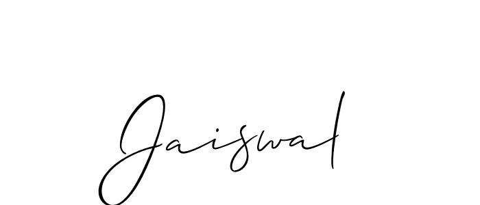 Similarly Allison_Script is the best handwritten signature design. Signature creator online .You can use it as an online autograph creator for name Jaiswal. Jaiswal signature style 2 images and pictures png