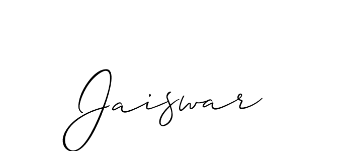 Use a signature maker to create a handwritten signature online. With this signature software, you can design (Allison_Script) your own signature for name Jaiswar. Jaiswar signature style 2 images and pictures png