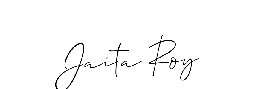 Make a short Jaita Roy signature style. Manage your documents anywhere anytime using Allison_Script. Create and add eSignatures, submit forms, share and send files easily. Jaita Roy signature style 2 images and pictures png