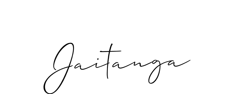 Create a beautiful signature design for name Jaitanga. With this signature (Allison_Script) fonts, you can make a handwritten signature for free. Jaitanga signature style 2 images and pictures png