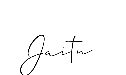 Similarly Allison_Script is the best handwritten signature design. Signature creator online .You can use it as an online autograph creator for name Jaitn. Jaitn signature style 2 images and pictures png