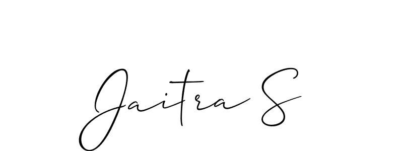 Once you've used our free online signature maker to create your best signature Allison_Script style, it's time to enjoy all of the benefits that Jaitra S name signing documents. Jaitra S signature style 2 images and pictures png