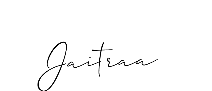 How to make Jaitraa name signature. Use Allison_Script style for creating short signs online. This is the latest handwritten sign. Jaitraa signature style 2 images and pictures png