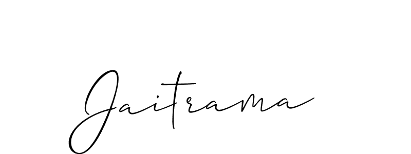 How to Draw Jaitrama signature style? Allison_Script is a latest design signature styles for name Jaitrama. Jaitrama signature style 2 images and pictures png