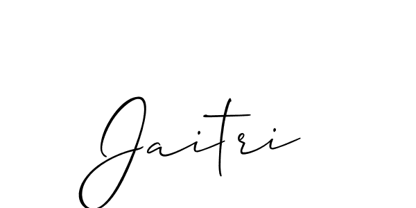 Also we have Jaitri name is the best signature style. Create professional handwritten signature collection using Allison_Script autograph style. Jaitri signature style 2 images and pictures png