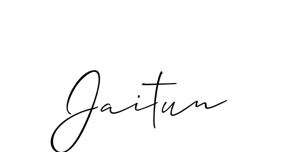 Best and Professional Signature Style for Jaitun. Allison_Script Best Signature Style Collection. Jaitun signature style 2 images and pictures png