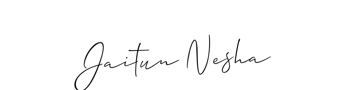 Best and Professional Signature Style for Jaitun Nesha. Allison_Script Best Signature Style Collection. Jaitun Nesha signature style 2 images and pictures png