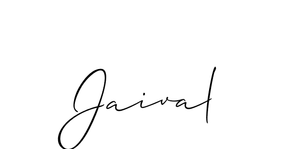 It looks lik you need a new signature style for name Jaival. Design unique handwritten (Allison_Script) signature with our free signature maker in just a few clicks. Jaival signature style 2 images and pictures png