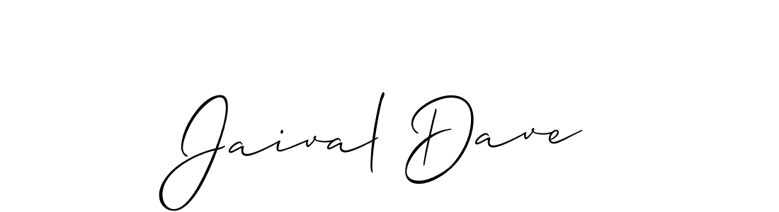 Allison_Script is a professional signature style that is perfect for those who want to add a touch of class to their signature. It is also a great choice for those who want to make their signature more unique. Get Jaival Dave name to fancy signature for free. Jaival Dave signature style 2 images and pictures png