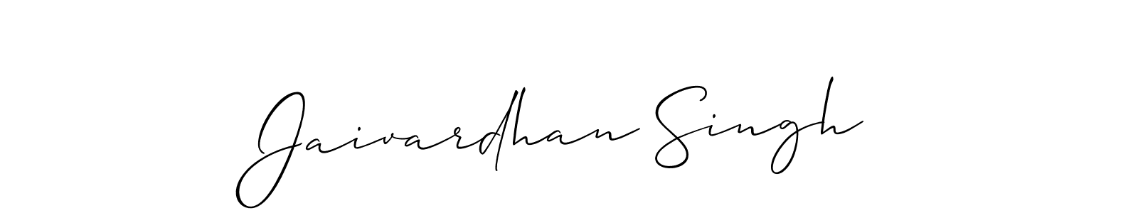 Also we have Jaivardhan Singh name is the best signature style. Create professional handwritten signature collection using Allison_Script autograph style. Jaivardhan Singh signature style 2 images and pictures png