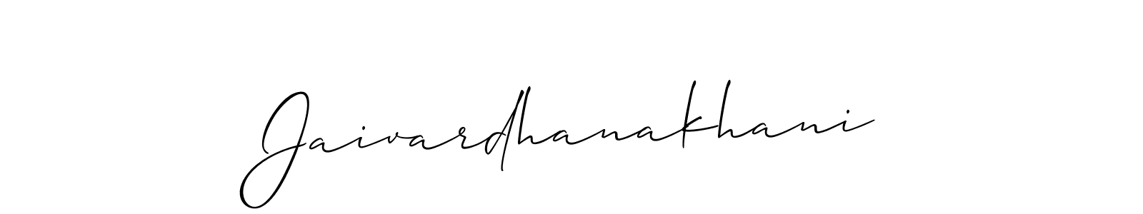 Also You can easily find your signature by using the search form. We will create Jaivardhanakhani name handwritten signature images for you free of cost using Allison_Script sign style. Jaivardhanakhani signature style 2 images and pictures png