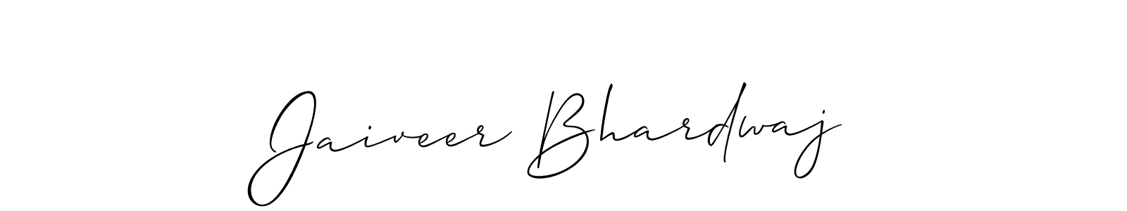 How to make Jaiveer Bhardwaj signature? Allison_Script is a professional autograph style. Create handwritten signature for Jaiveer Bhardwaj name. Jaiveer Bhardwaj signature style 2 images and pictures png