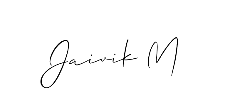 Best and Professional Signature Style for Jaivik M. Allison_Script Best Signature Style Collection. Jaivik M signature style 2 images and pictures png