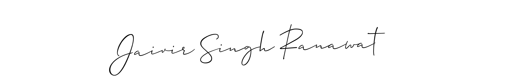 How to make Jaivir Singh Ranawat signature? Allison_Script is a professional autograph style. Create handwritten signature for Jaivir Singh Ranawat name. Jaivir Singh Ranawat signature style 2 images and pictures png