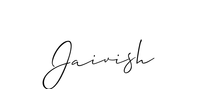 How to make Jaivish signature? Allison_Script is a professional autograph style. Create handwritten signature for Jaivish name. Jaivish signature style 2 images and pictures png