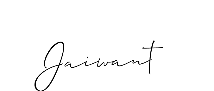 Design your own signature with our free online signature maker. With this signature software, you can create a handwritten (Allison_Script) signature for name Jaiwant. Jaiwant signature style 2 images and pictures png