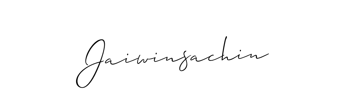 Jaiwinsachin stylish signature style. Best Handwritten Sign (Allison_Script) for my name. Handwritten Signature Collection Ideas for my name Jaiwinsachin. Jaiwinsachin signature style 2 images and pictures png