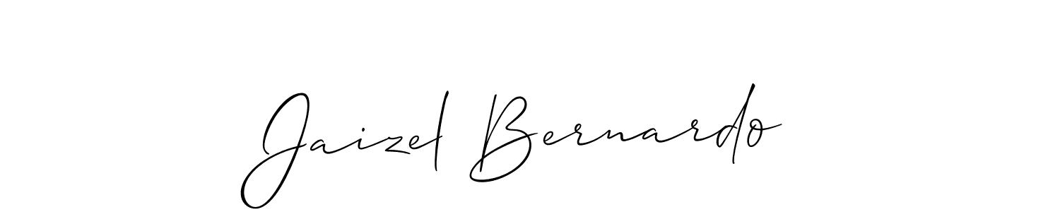 How to make Jaizel Bernardo signature? Allison_Script is a professional autograph style. Create handwritten signature for Jaizel Bernardo name. Jaizel Bernardo signature style 2 images and pictures png