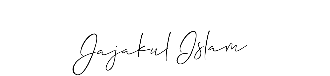 Also You can easily find your signature by using the search form. We will create Jajakul Islam name handwritten signature images for you free of cost using Allison_Script sign style. Jajakul Islam signature style 2 images and pictures png