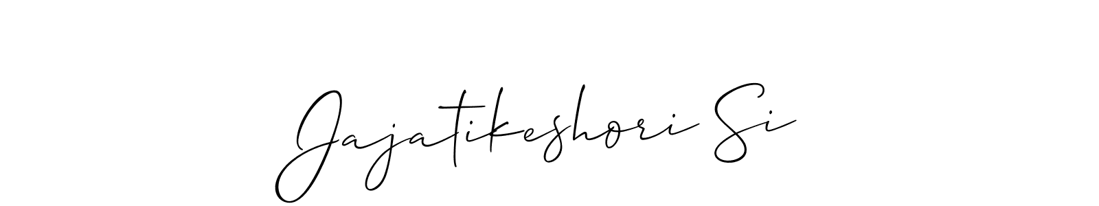 Once you've used our free online signature maker to create your best signature Allison_Script style, it's time to enjoy all of the benefits that Jajatikeshori Si name signing documents. Jajatikeshori Si signature style 2 images and pictures png