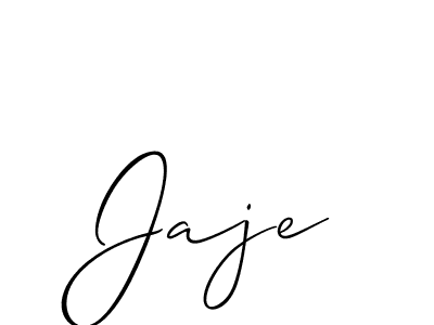 Also we have Jaje name is the best signature style. Create professional handwritten signature collection using Allison_Script autograph style. Jaje signature style 2 images and pictures png